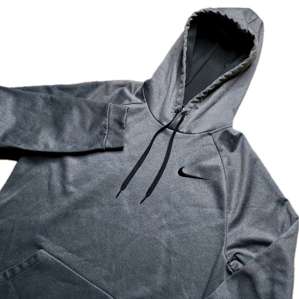 Nike Dri-FIT Hoodie Mens Large Blue Pullover Sweatshirt Pocket 833310